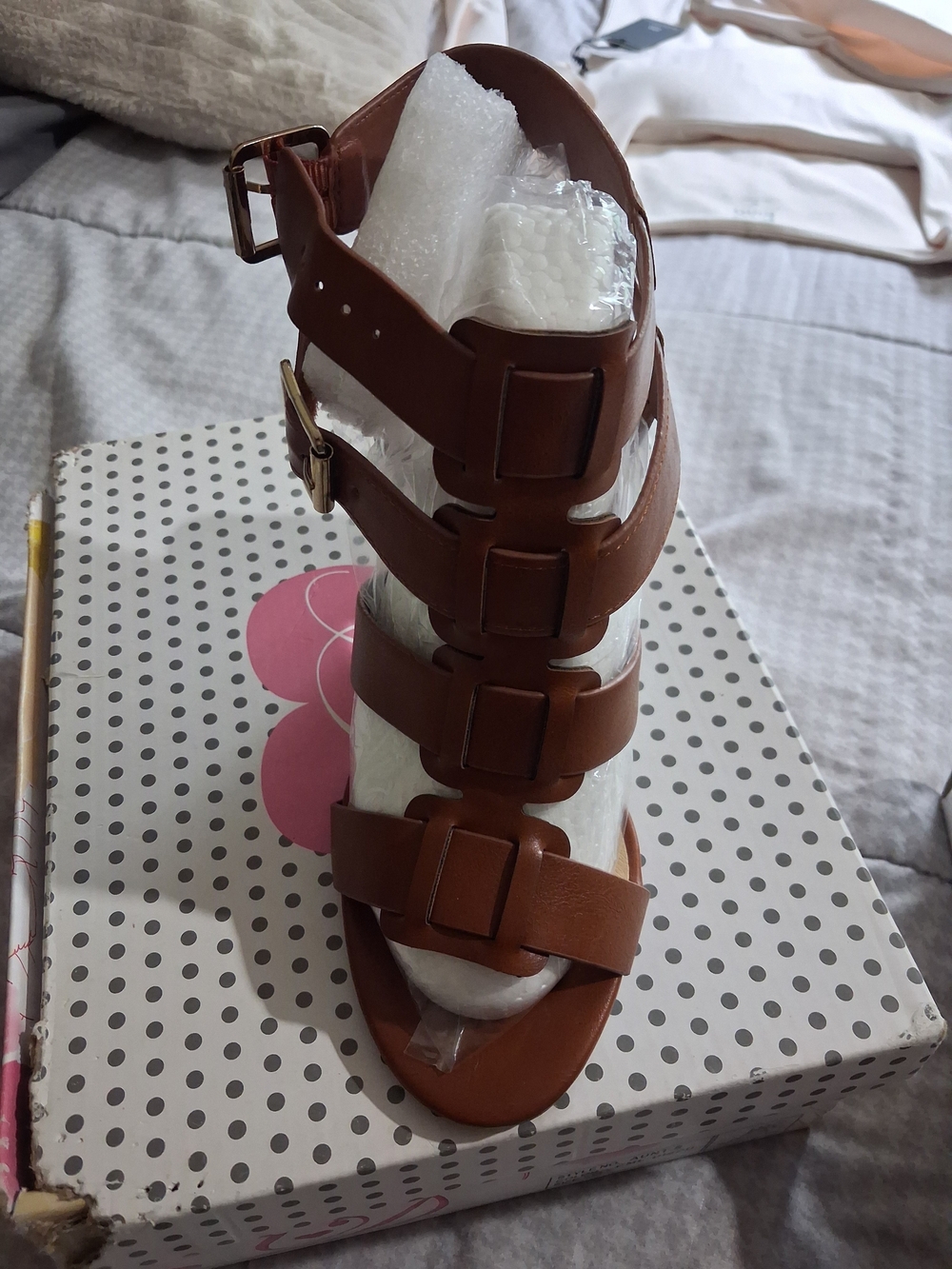 Brown Strappy Gladiator Sandal